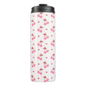 Cherry Pattern with Hearts Thermosbeker (Voorkant)