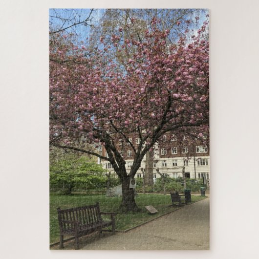 Cherry Peace Tree Tavistock Square Londen Legpuzzel (Verticaal)