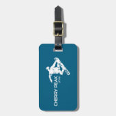 Cherry Peak Resort Utah Snowboarder Bagagelabel (Voorkant verticaal)