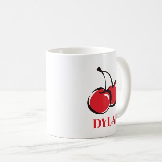 Cherry Personalized Mug Koffiemok (Voorkant rechts)