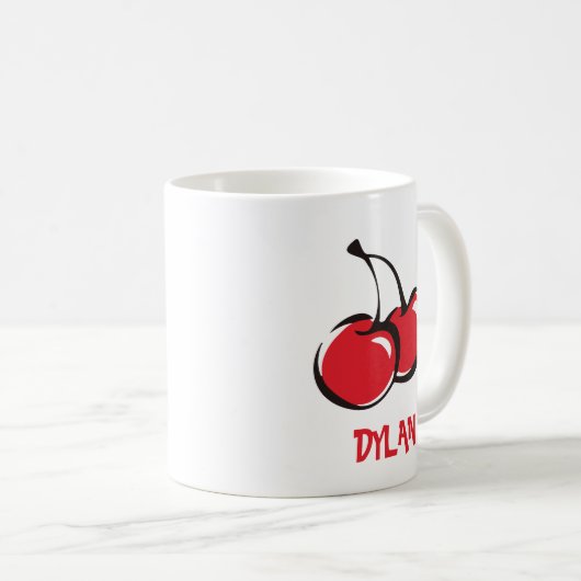 Cherry Personalized Mug Koffiemok (Voorkant rechts)