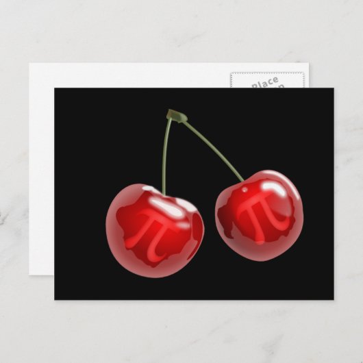 Cherry Pi Briefkaart (Voorkant / Achterkant)