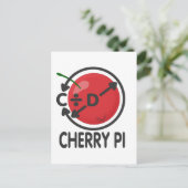 Cherry Pi Briefkaart (Staand voorkant)