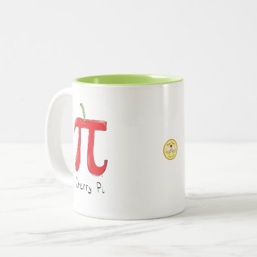 Cherry Pi Cute Wiskunde Pi Day Koffie Mok (Voorkant links)