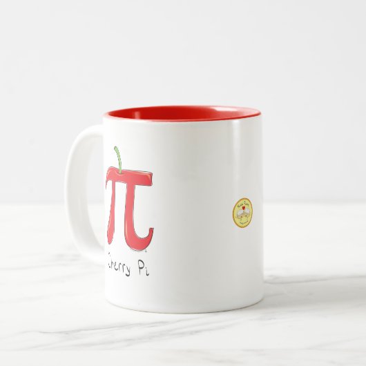 Cherry Pi Cute Wiskunde Pi Day Koffie Mok (Voorkant links)