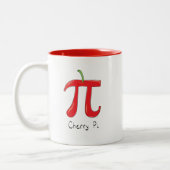Cherry Pi Cute Wiskunde Pi Day Koffie Mok (Links)