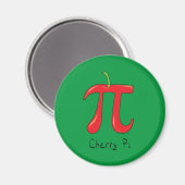 Cherry Pi Cute Wiskunde Pi Day Magnet (Voorkant / Achterkant)