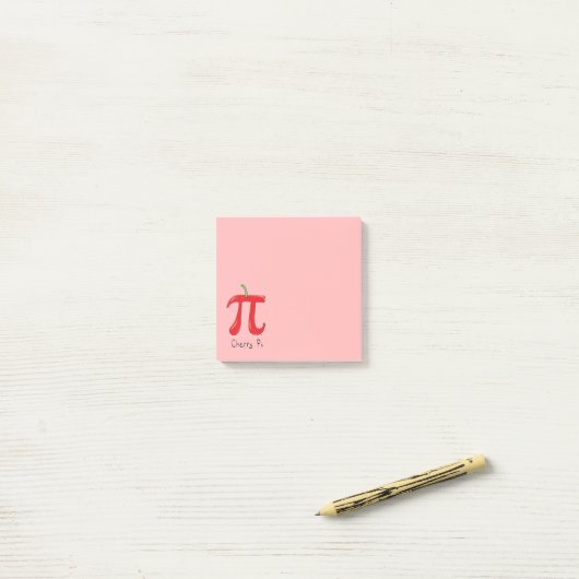 Cherry Pi Cute Wiskunde Pi Day Notes (Op bureau)
