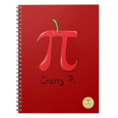Cherry Pi Cute Wiskunde Pi Day Notitieboek (Voorkant)