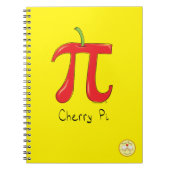 Cherry Pi Cute Wiskunde Pi Day Notitieboek (Voorkant)
