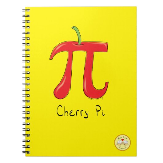 Cherry Pi Cute Wiskunde Pi Day Notitieboek (Voorkant)