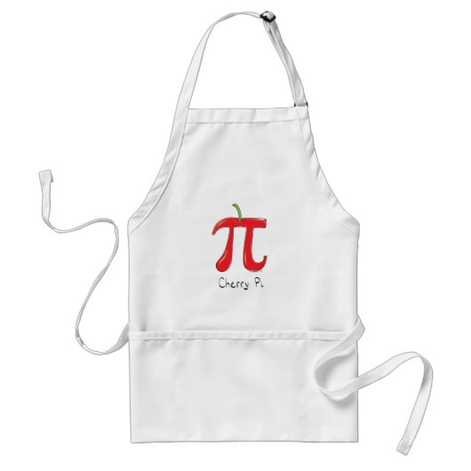 Cherry Pi Cute Wiskunde Pi Day Pie Baking Schort (Voorkant)