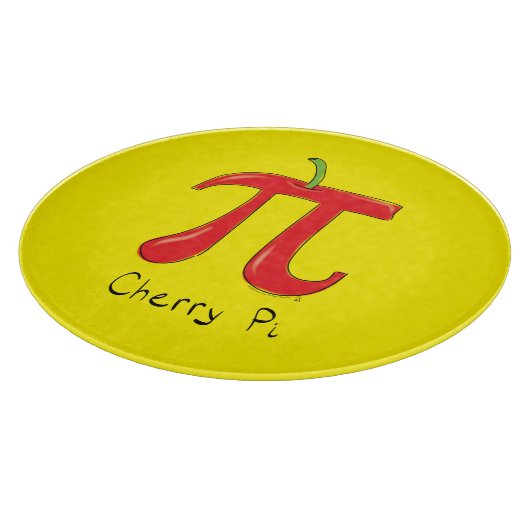 Cherry Pi Cute Wiskunde Pi Day Pie Cutting Board Snijplank (Hoek)