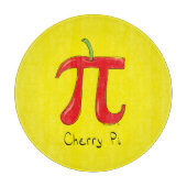 Cherry Pi Cute Wiskunde Pi Day Pie Cutting Board Snijplank (Voorkant)