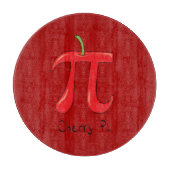 Cherry Pi Cute Wiskunde Pi Day Pie Cutting Board Snijplank (Voorkant)