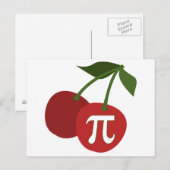 Cherry Pi Day Briefkaart (Voorkant / Achterkant)