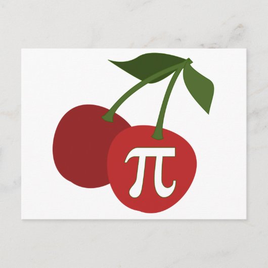 Cherry Pi Day Briefkaart (Voorkant)