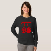 Cherry Pi Day  Math Nerd Pie Teacher 3 14 Pi math T-shirt (Voorkant volledig)
