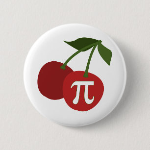 Cherry Pi Day Ronde Button 5,7 Cm