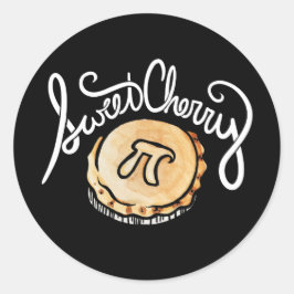 Cherry Pi Day Wiskunde Geek Ronde Sticker