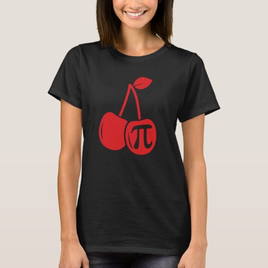 Cherry Pi Day Wiskunde Nerd Pie Teacher 3 14 Scien T-shirt (Voorkant)