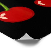 Cherry Pi Funny Pi Day Cherry Pie Pun Cherry Pi Poster (Hoek)