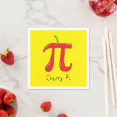 Cherry Pi Schattigee Wiskunde Pi Day Party servett Servet (Insitu)