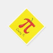 Cherry Pi Schattigee Wiskunde Pi Day Party servett Servet (Hoek)