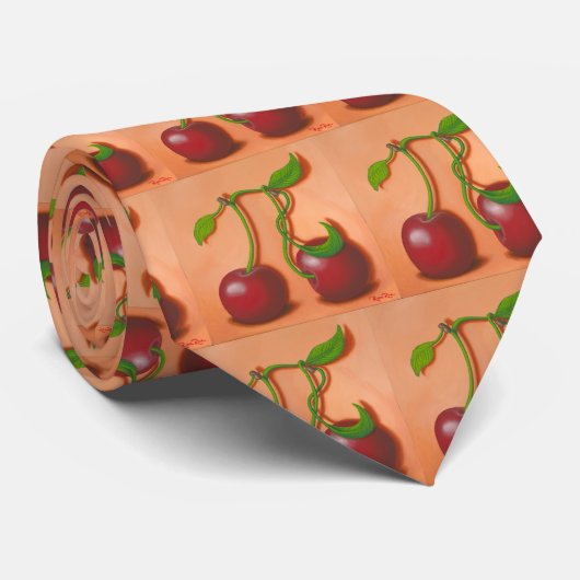 "Cherry Pi" Stropdas (Opgerold)