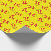 Cherry Pi Symbol Cute Wiskunde Teacher Cadeaupapier (Hoek)