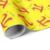 Cherry Pi Symbol Cute Wiskunde Teacher Cadeaupapier (Rol Hoek)