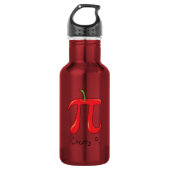 Cherry Pi Symbol Cute Wiskunde Teacher Waterfles (Voorkant)