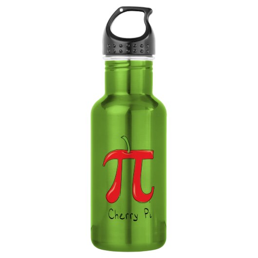 Cherry Pi Symbol Cute Wiskunde Teacher Waterfles (Voorkant)