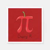 Cherry Pi Symbol Wiskunde Teacher Funny Servet (Voorkant)