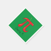 Cherry Pi Symbol Wiskunde Teacher Funny Servet (Hoek)