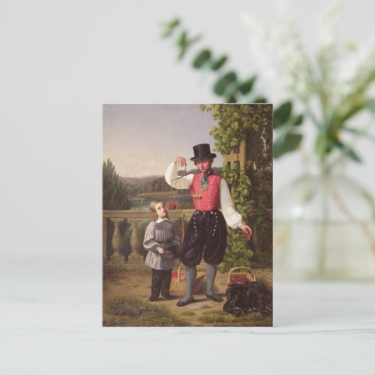 Cherry Pickers Briefkaart (Staand voorkant)