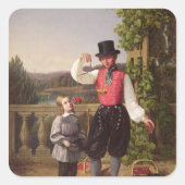 Cherry Pickers Vierkante Sticker (Voorkant)