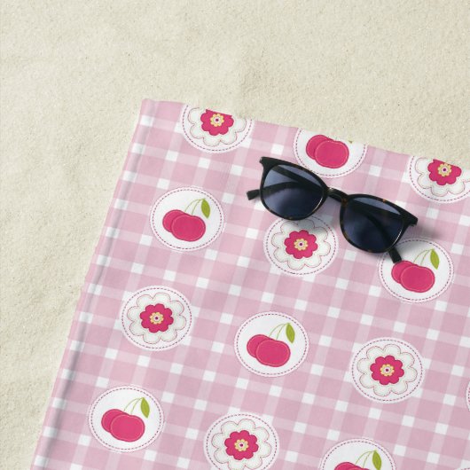 Cherry Picnic Beach Towel Strandlaken (In situ)