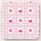 Cherry Picnic Cork-Backed Onderzetters (Voorkant)