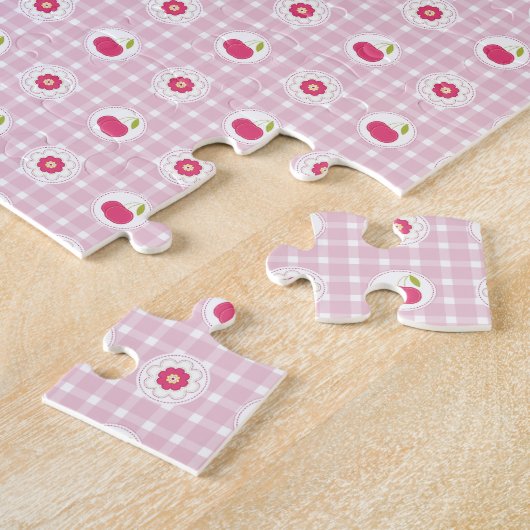 Cherry Picnic Jigzaag Puzzle Legpuzzel (Zijkant)