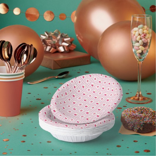 Cherry Picnic Paper Bowls Papieren Kommen (Multi)
