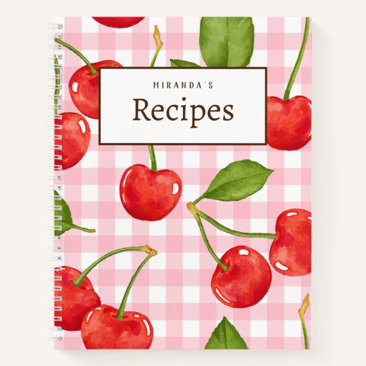 Cherry Picnic Recipe Book Notitieboek (Voorkant)