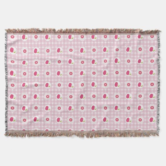 Cherry Picnic Throw Deken (Voorkant)