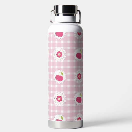 Cherry Picnic Water Bottle Waterfles (Achterkant)