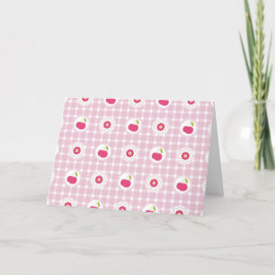 Cherry Picnic Wenskaart (blanco) Bedankkaart