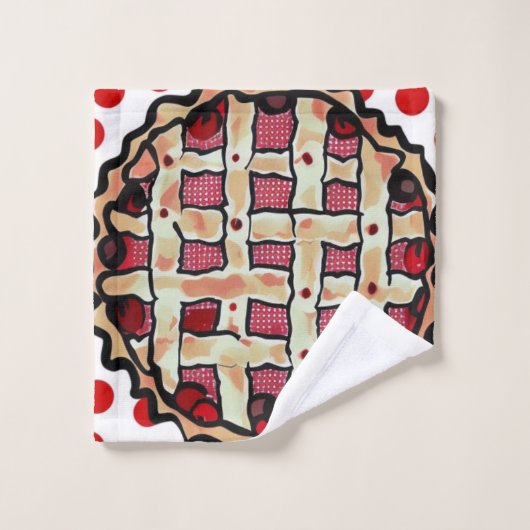 Cherry Pie Bad Handdoek (Wasdoekje)
