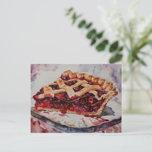 Cherry Pie Briefkaart (Staand voorkant)