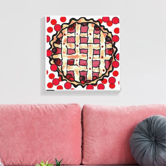Cherry Pie Canvas Afdruk (Insitu (Woonkamer))