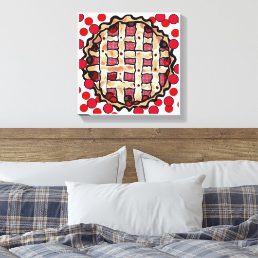 Cherry Pie Canvas Afdruk (Insitu (Slaapkamer))