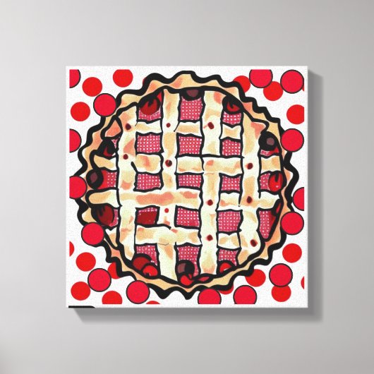 Cherry Pie Canvas Afdruk (Voorkant)